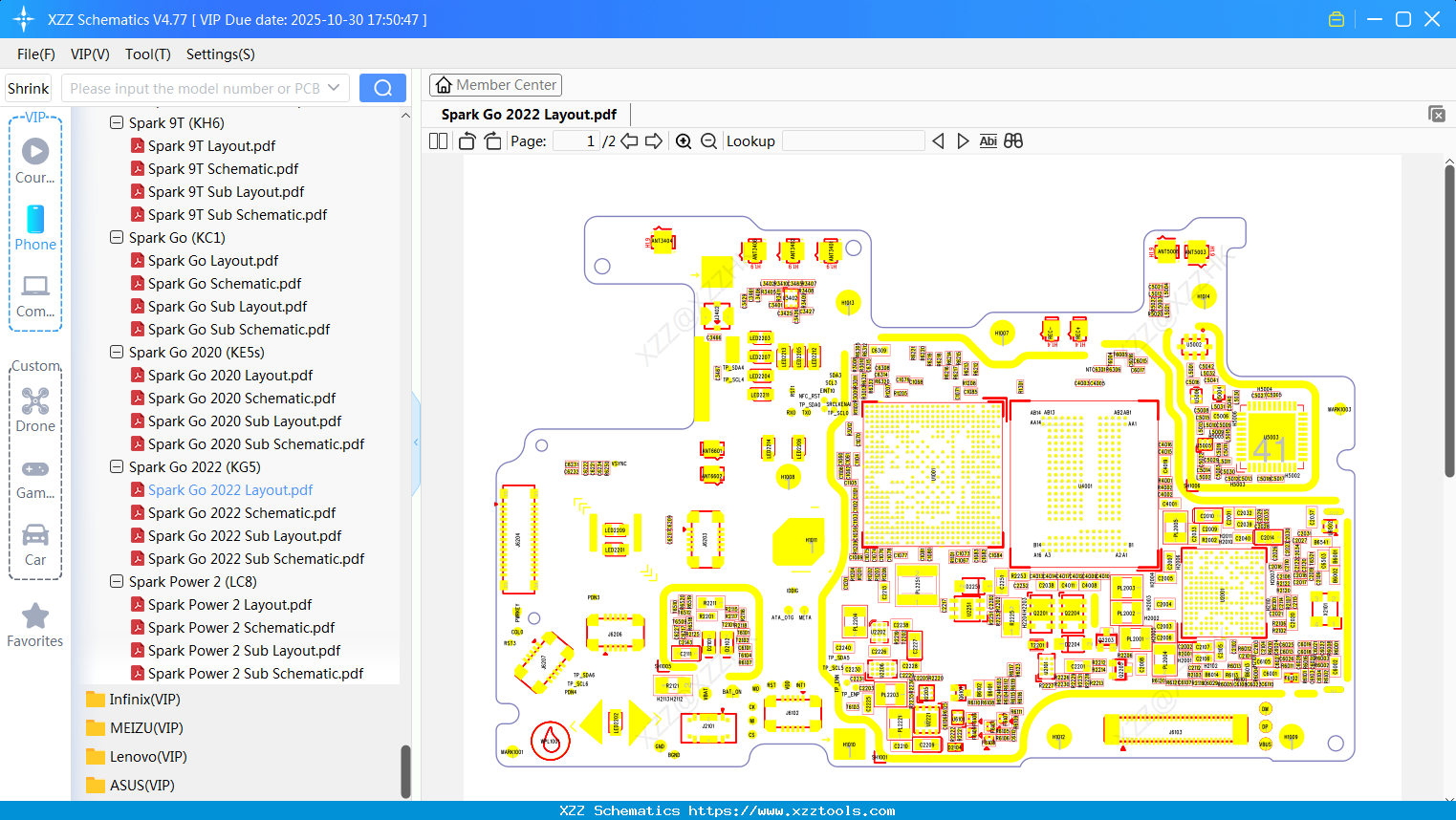 Tecno Spark Go 2022 Layout
